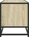 vidaXL - Tv-meubel - 80x34,5x40 - cm - bewerkt - hout - metaal - sonoma - eikenkleurig
