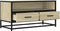 vidaXL - Tv-meubel - 80x34,5x40 - cm - bewerkt - hout - metaal - sonoma - eikenkleurig