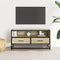vidaXL - Tv-meubel - 80x34,5x40 - cm - bewerkt - hout - metaal - sonoma - eikenkleurig