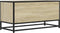 vidaXL - Tv-meubel - 80x34,5x40 - cm - bewerkt - hout - metaal - sonoma - eikenkleurig