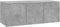 vidaXL - Tv-meubel - 80x34x30 - cm - bewerkt - hout - betongrijs