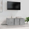 vidaXL - Tv-meubel - 80x34x30 - cm - bewerkt - hout - betongrijs