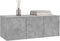vidaXL - Tv-meubel - 80x34x30 - cm - bewerkt - hout - betongrijs