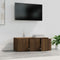 vidaXL - Tv-meubel - 80x34x30 - cm - bewerkt - hout - bruin - eikenkleur