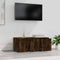 vidaXL - Tv-meubel - 80x34x30 - cm - bewerkt - hout - gerookt - eikenkleurig