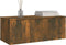 vidaXL - Tv-meubel - 80x34x30 - cm - bewerkt - hout - gerookt - eikenkleurig