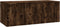 vidaXL - Tv-meubel - 80x34x30 - cm - bewerkt - hout - gerookt - eikenkleurig