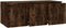 vidaXL - Tv-meubel - 80x34x30 - cm - bewerkt - hout - gerookt - eikenkleurig