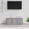 vidaXL - Tv-meubel - 80x34x30 - cm - bewerkt - hout - grijs - sonoma - eikenkleurig