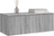 vidaXL - Tv-meubel - 80x34x30 - cm - bewerkt - hout - grijs - sonoma - eikenkleurig