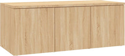 vidaXL - Tv-meubel - 80x34x30 - cm - bewerkt - hout - sonoma - eikenkleurig