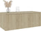 vidaXL - Tv-meubel - 80x34x30 - cm - bewerkt - hout - sonoma - eikenkleurig