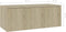 vidaXL - Tv-meubel - 80x34x30 - cm - bewerkt - hout - sonoma - eikenkleurig