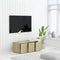 vidaXL - Tv-meubel - 80x34x30 - cm - bewerkt - hout - sonoma - eikenkleurig