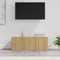 vidaXL - Tv-meubel - 80x34x30 - cm - bewerkt - hout - sonoma - eikenkleurig