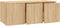 vidaXL - Tv-meubel - 80x34x30 - cm - bewerkt - hout - sonoma - eikenkleurig
