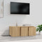 vidaXL - Tv-meubel - 80x34x30 - cm - bewerkt - hout - sonoma - eikenkleurig
