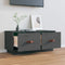vidaXL - Tv-meubel - 80x34x35 - cm - massief - grenenhout - grijs