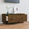 vidaXL - Tv-meubel - 80x34x35 - cm - massief - grenenhout - honingbruin