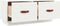 vidaXL - Tv-meubel - 80x34x35 - cm - massief - grenenhout - wit