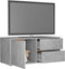 vidaXL - Tv-meubel - 80x34x36 - cm - bewerkt - hout - betongrijs