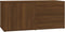 vidaXL - Tv-meubel - 80x34x36 - cm - bewerkt - hout - bruin - eikenkleur