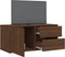 vidaXL - Tv-meubel - 80x34x36 - cm - bewerkt - hout - bruin - eikenkleur