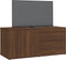 vidaXL - Tv-meubel - 80x34x36 - cm - bewerkt - hout - bruin - eikenkleur