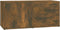 vidaXL - Tv-meubel - 80x34x36 - cm - bewerkt - hout - gerookt - eikenkleurig