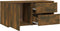 vidaXL - Tv-meubel - 80x34x36 - cm - bewerkt - hout - gerookt - eikenkleurig