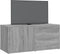 vidaXL - Tv-meubel - 80x34x36 - cm - bewerkt - hout - grijs - sonoma - eikenkleurig