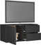 vidaXL - Tv-meubel - 80x34x36 - cm - bewerkt - hout - grijs