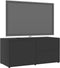 vidaXL - Tv-meubel - 80x34x36 - cm - bewerkt - hout - grijs