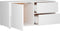 vidaXL - Tv-meubel - 80x34x36 - cm - bewerkt - hout - hoogglans - wit