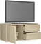 vidaXL - Tv-meubel - 80x34x36 - cm - bewerkt - hout - sonoma - eikenkleurig