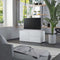 vidaXL - Tv-meubel - 80x34x36 - cm - bewerkt - hout - wit