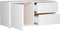 vidaXL - Tv-meubel - 80x34x36 - cm - bewerkt - hout - wit