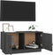 vidaXL - Tv-meubel - 80x34x40 - cm - massief - grenenhout - grijs