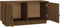vidaXL - Tv-meubel - 80x34x40 - cm - massief - grenenhout - honingbruin