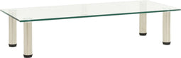 vidaXL - Tv-meubel - 80x35x17 - cm - gehard - glas - transparant