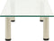 vidaXL - Tv-meubel - 80x35x17 - cm - gehard - glas - transparant
