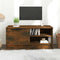 vidaXL - Tv-meubel - 80x35x36,5 - cm - bewerkt - hout - gerookt - eikenkleurig