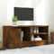 vidaXL - Tv-meubel - 80x35x36,5 - cm - bewerkt - hout - gerookt - eikenkleurig