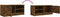 vidaXL - Tv-meubel - 80x35x36,5 - cm - bewerkt - hout - gerookt - eikenkleurig