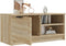 vidaXL - Tv-meubel - 80x35x36,5 - cm - bewerkt - hout - sonoma - eikenkleurig