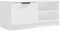 vidaXL - Tv-meubel - 80x35x36,5 - cm - bewerkt - hout - wit