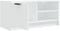 vidaXL - Tv-meubel - 80x35x36,5 - cm - bewerkt - hout - wit