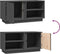 vidaXL - Tv-meubel - 80x35x40,5 - cm - massief - grenenhout - grijs