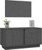 vidaXL - Tv-meubel - 80x35x40,5 - cm - massief - grenenhout - grijs