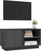 vidaXL - Tv-meubel - 80x35x40,5 - cm - massief - grenenhout - grijs